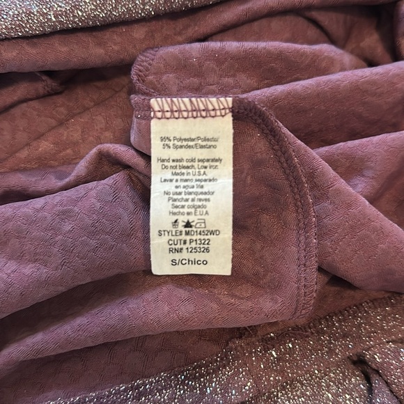 WINDSOR OPEN BACK GLITTER LONG SLEEVE MAXI DRESS - Picture 10 of 10